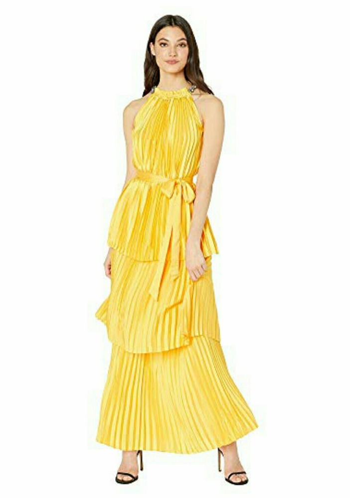 Juicy Couture Pleated Halter  Maxi